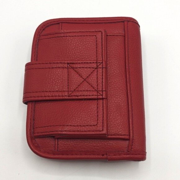 Vintage Day Runner Pocket Size Red Organizer Planner Wallet 6 Rings - Picture 2 of 11